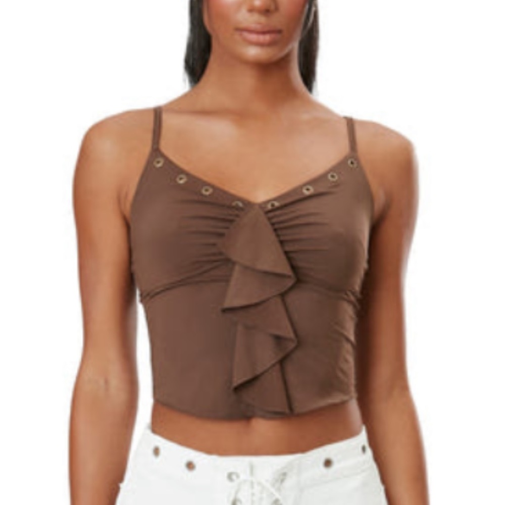 The Kript Brown crop top